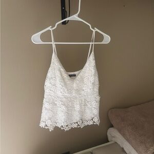 Abercrombie & Fitch White Lace Top